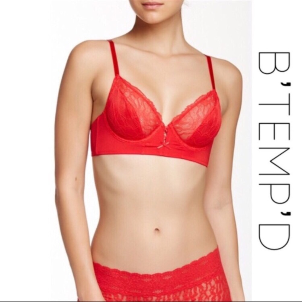 B’TEMPT’D BY WACOAL [NWOT]| Red lace underwire bra